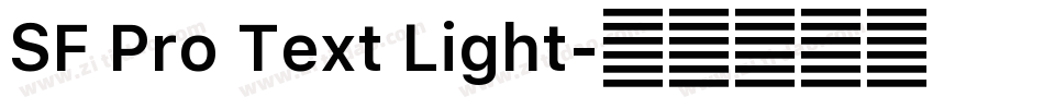 SF Pro Text Light字体转换